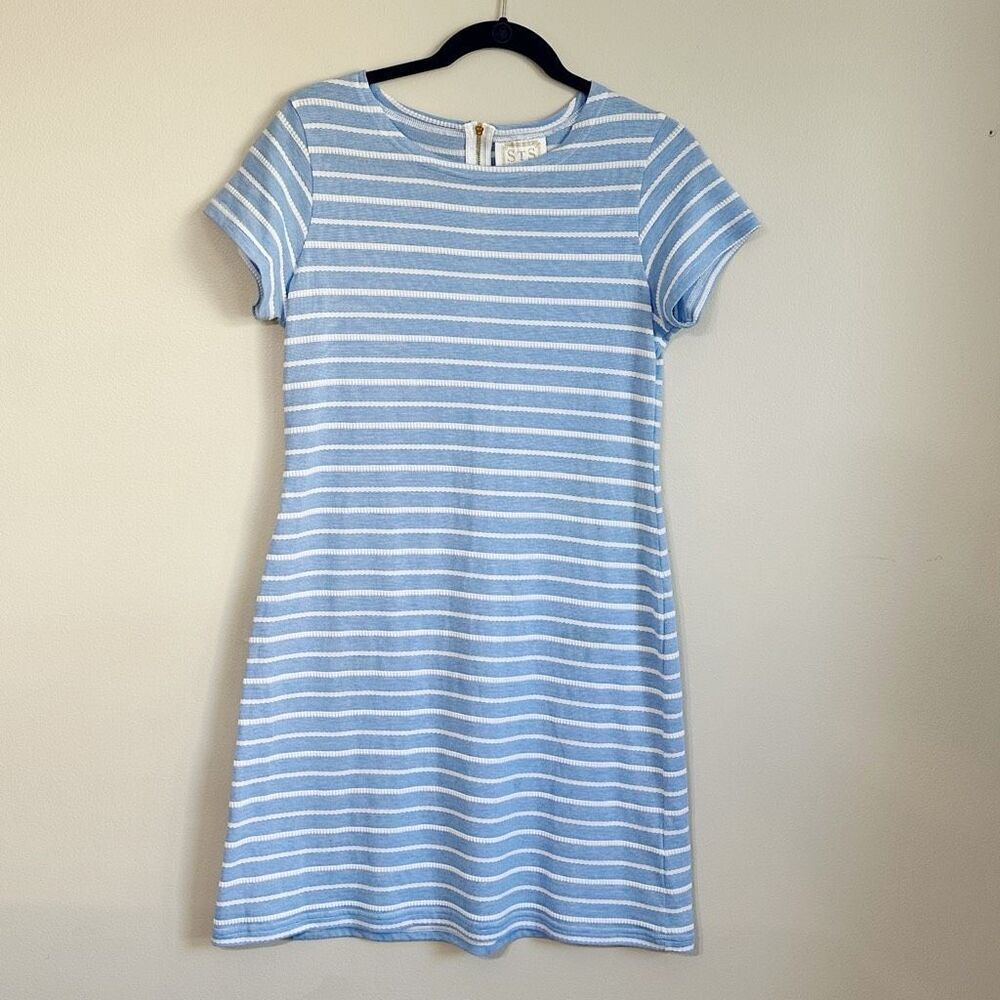 STS Sail to Sable Short Sleeve Shirt Dress Striped Size Medium